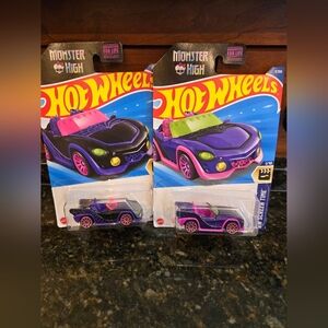 Mattel Monster High Hot Wheels Lot of 2